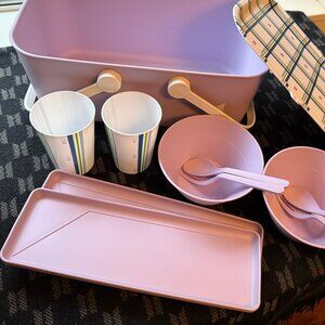 Official Weverse BTS Merch Box 2 Picnic Basket (Basket and Kitchenware Only)